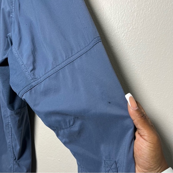 REI Coop Men Shirt XXL Blue Sahara Long-Sleeve Solid Vented Nylon Poly - Picture 13 of 15